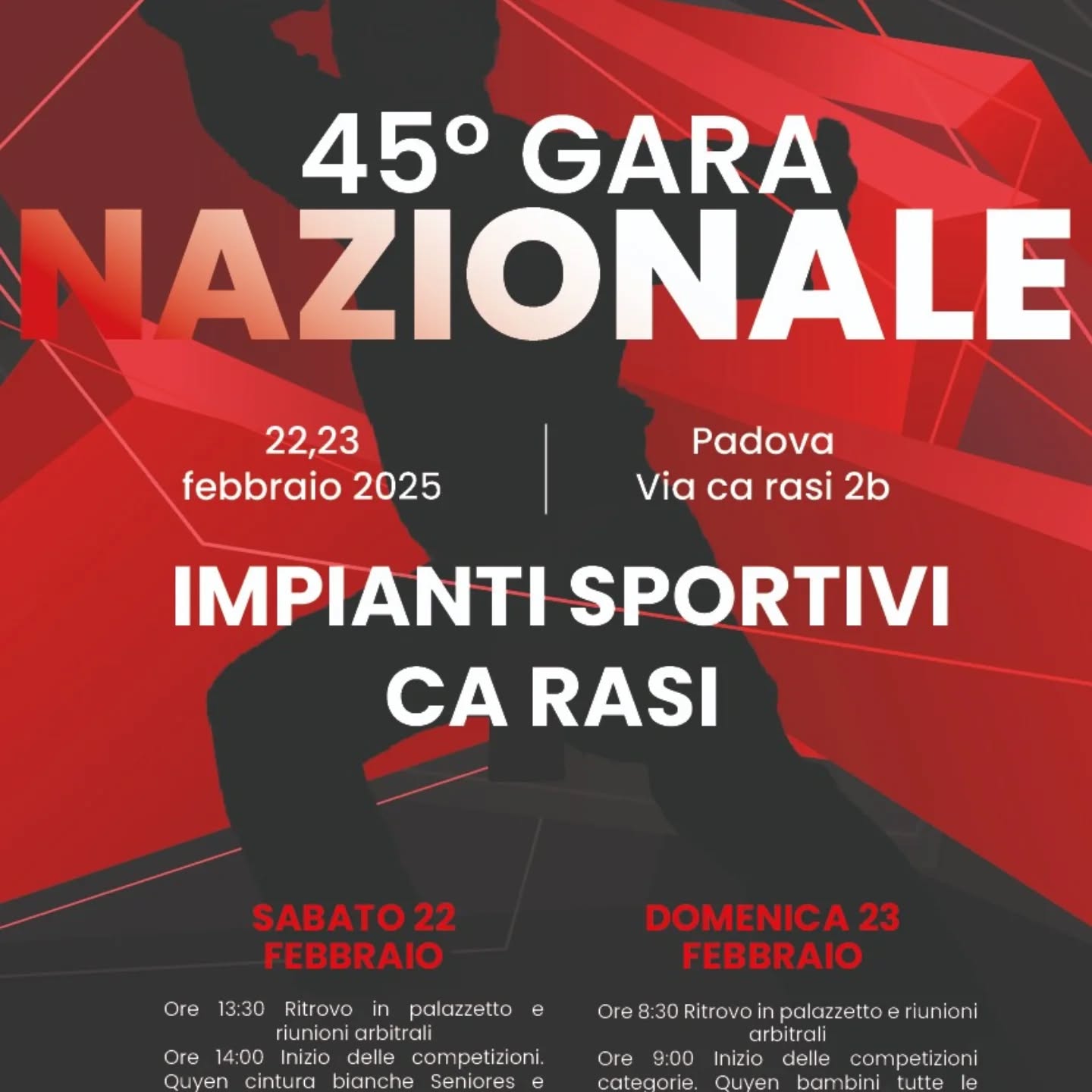 45° GARA NAZIONALE VIET VO DAO